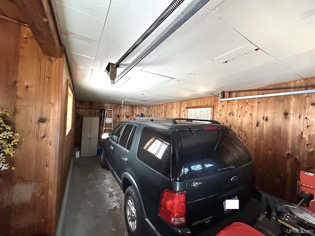 2010 Deer Lake Ave, Ishpeming, MI 49849 - garage with wooden walls