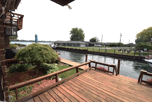 131 Cherryl Ln Unit 4, Algonac, MI 48001 - dock featuring a water view