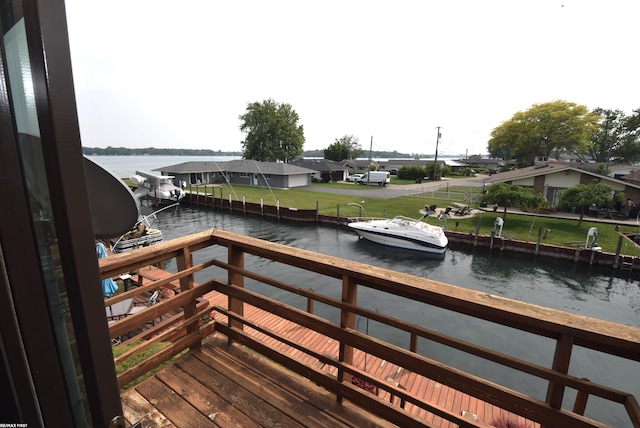131 Cherryl Ln Unit 4, Algonac, MI 48001 - dock featuring a water view