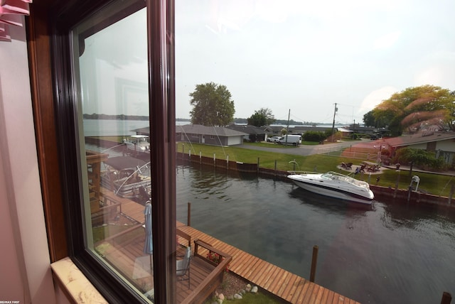 131 Cherryl Ln Unit 4, Algonac, MI 48001 - dock area featuring a water view