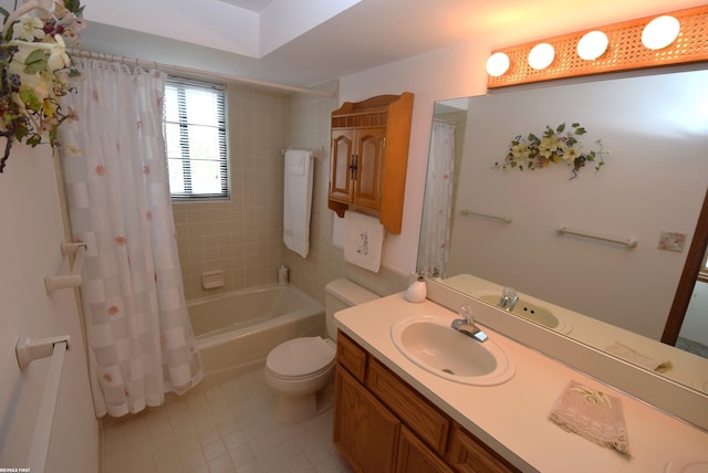 131 Cherryl Ln Unit 4, Algonac, MI 48001 - bathroom with tile patterned floors, vanity, and shower / bath combo