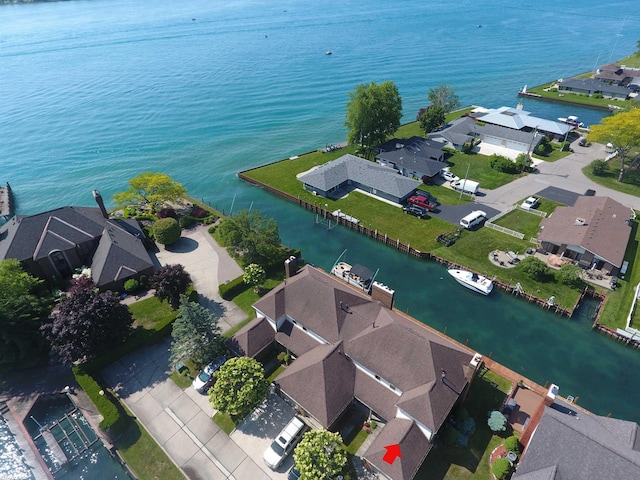 131 Cherryl Ln Unit 4, Algonac, MI 48001 - aerial view of residential area featuring a large body of water