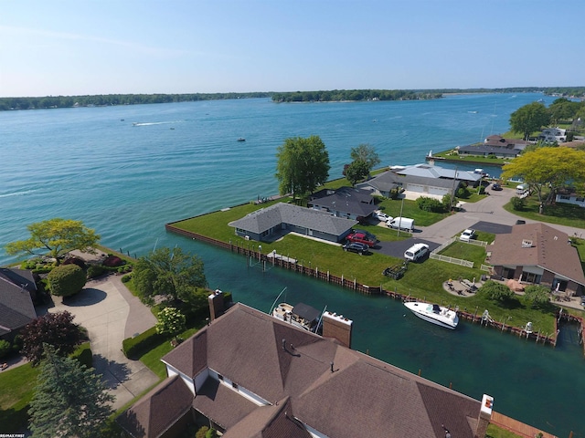 131 Cherryl Ln Unit 4, Algonac, MI 48001 - aerial perspective of suburban area featuring a large body of water