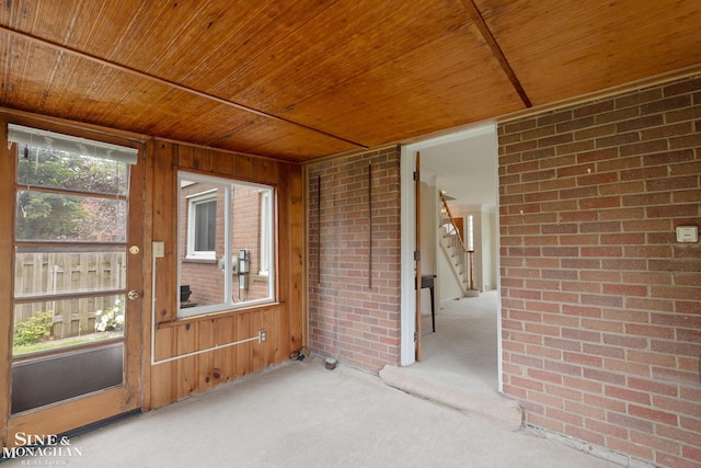 1284 Brys Dr, Grosse Pointe Woods, MI 48236 - view of unfurnished sunroom
