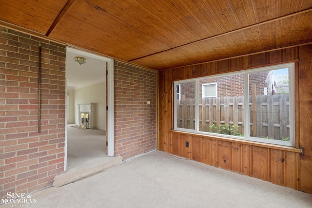 1284 Brys Dr, Grosse Pointe Woods, MI 48236 - view of unfurnished sunroom