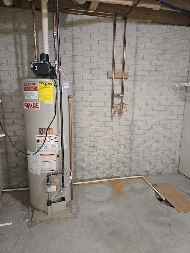 10505 N Athey Ave, Harrison, MI 48625 - utility room featuring gas water heater