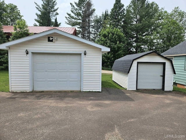 8199 Mill St, Ramsay, MI 49959 - view of detached garage
