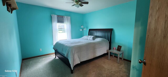 2793 Carina Dr, North Branch, MI 48461 - bedroom with carpet and ceiling fan