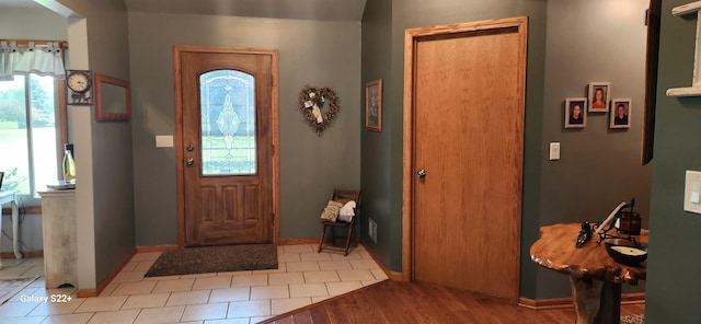 2793 Carina Dr, North Branch, MI 48461 - entrance foyer with wood finished floors and baseboards