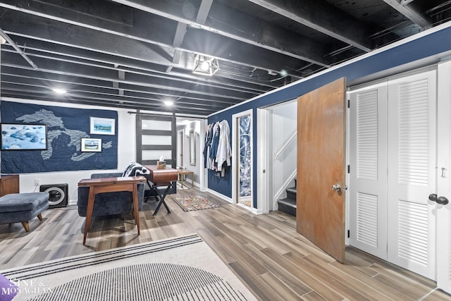 1389 Bedford Rd, Grosse Pointe Park, MI 48230 - home office featuring wood finished floors