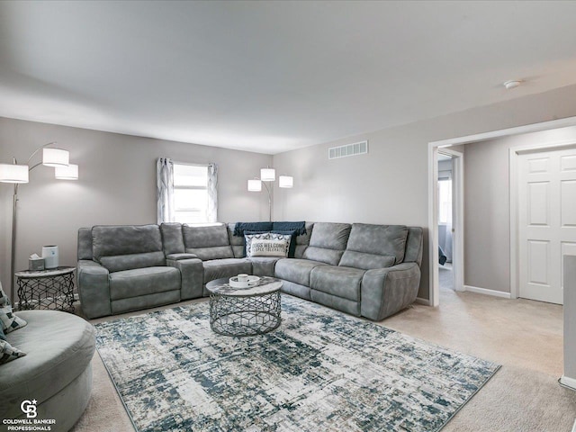 30569 Austin Ct, Chesterfield, MI 48051 - living room with light carpet and baseboards
