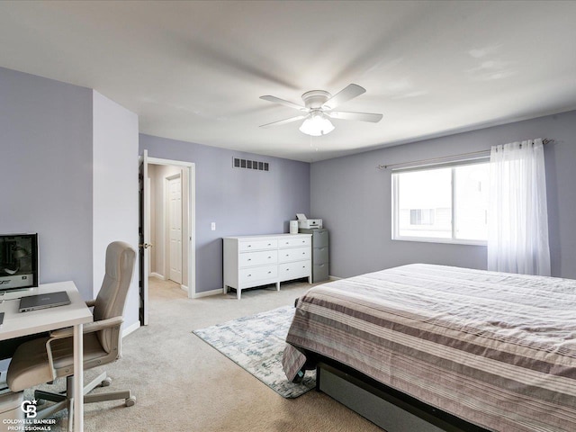 30569 Austin Ct, Chesterfield, MI 48051 - carpeted bedroom featuring an office area and a ceiling fan
