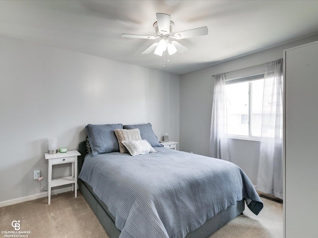 30569 Austin Ct, Chesterfield, MI 48051 - bedroom with light carpet and a ceiling fan