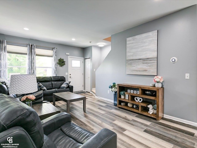 30569 Austin Ct, Chesterfield, MI 48051 - living area with wood finished floors and recessed lighting