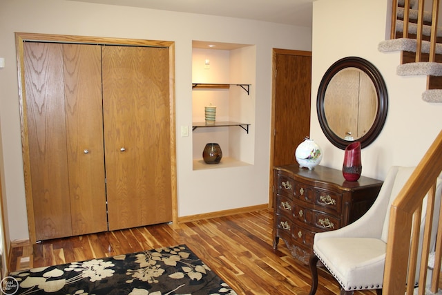 43980 Boulder Rd, Clinton Township, MI 48038 - foyer entrance with wood finished floors and stairs