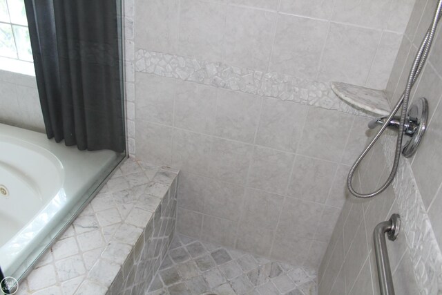 54640 Burlington Dr, Shelby Twp, MI 48315 - full bath with tiled shower