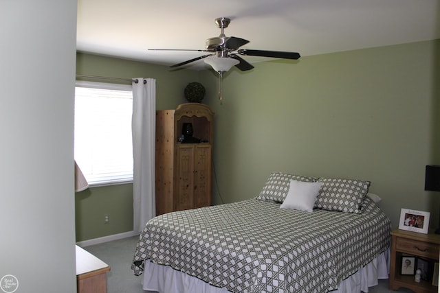 54640 Burlington Dr, Shelby Twp, MI 48315 - carpeted bedroom with ceiling fan and baseboards