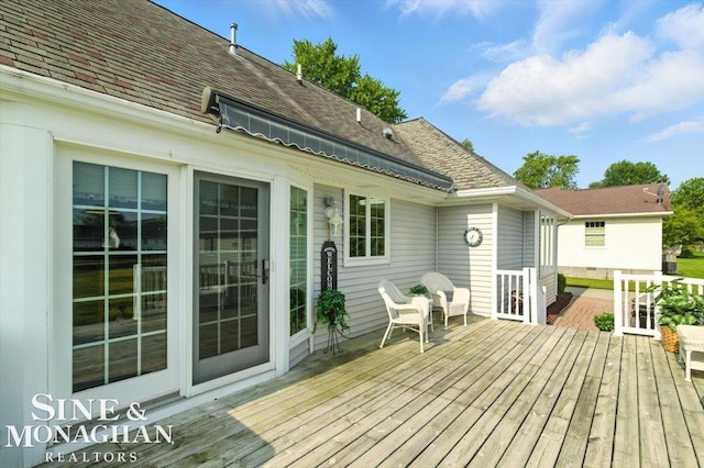 7119 Simons St, Lexington, MI 48450 - view of wooden deck
