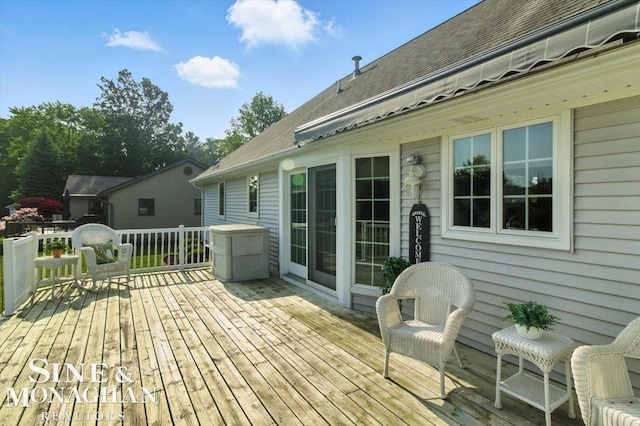 7119 Simons St, Lexington, MI 48450 - view of wooden deck