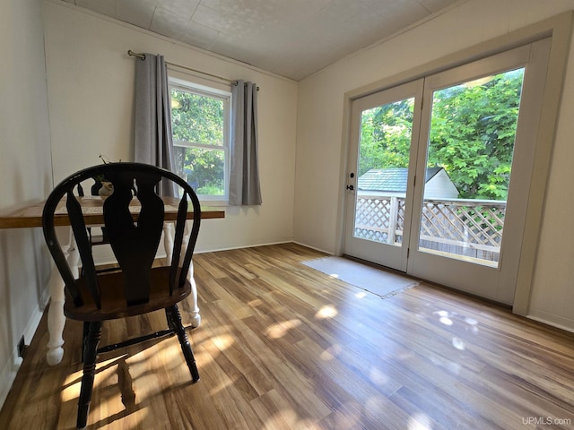 816 W Bluff St, Marquette, MI 49855 - dining room with wood finished floors and baseboards