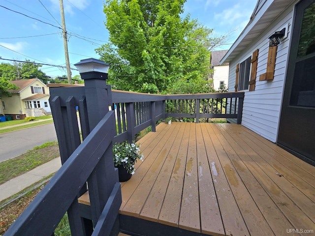 816 W Bluff St, Marquette, MI 49855 - view of wooden deck