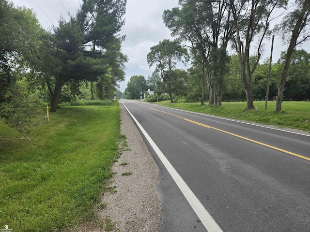 1675 Bauman Rd, Columbus, MI 48063 - view of asphalt road with view of wooded area
