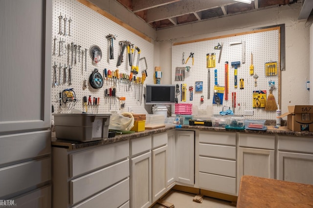 14329 Barton Dr, Washington Twp, MI 48094 - misc room with a workshop area