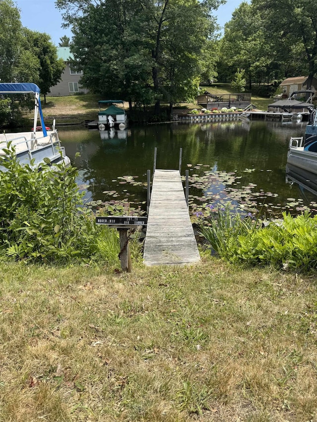 4110 Oak Ridge Dr, Harrison, MI 48625 - dock with a water view