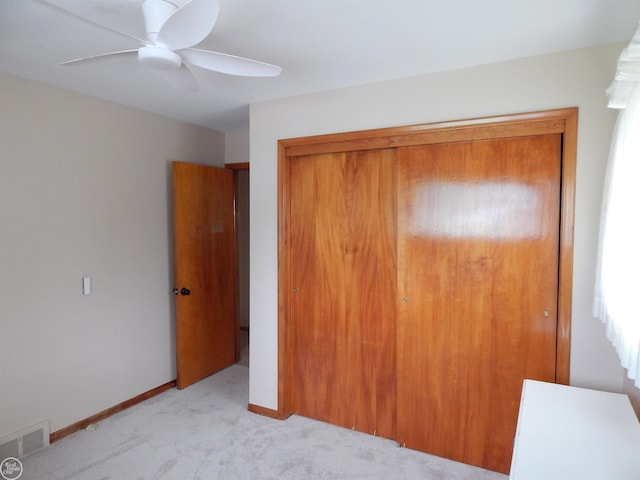 8508 Darlene St, Warren, MI 48093 - unfurnished bedroom with a closet, carpet flooring, and a ceiling fan