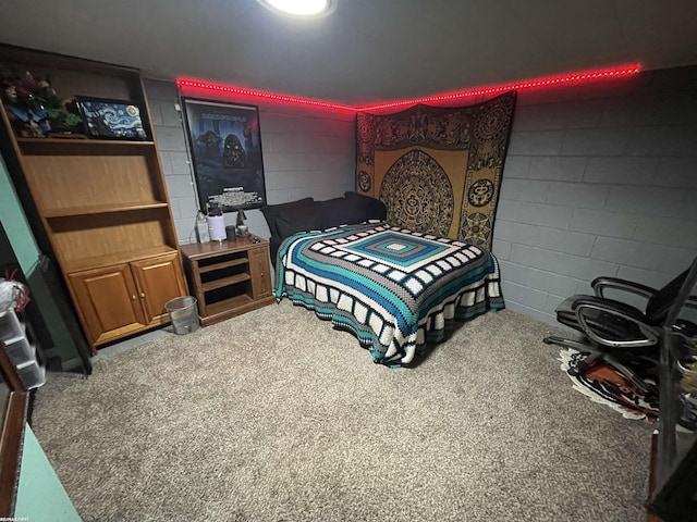 11485 Racine St, Warren, MI 48093 - bedroom featuring concrete block wall