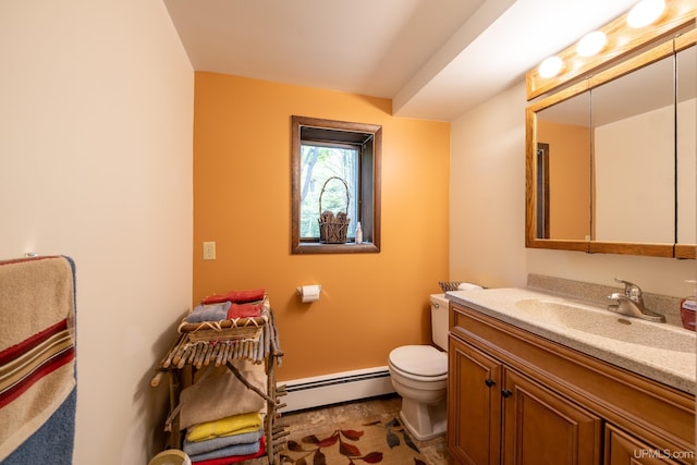 326 County Road Mp Rd, Negaunee, MI 49866 - half bath featuring a baseboard radiator and vanity