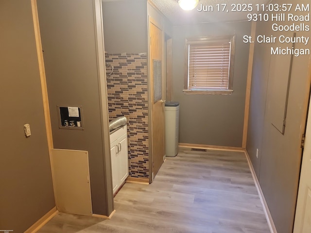 9310 Hill Rd, Wales, MI 48027 - hall featuring light wood-type flooring and baseboards