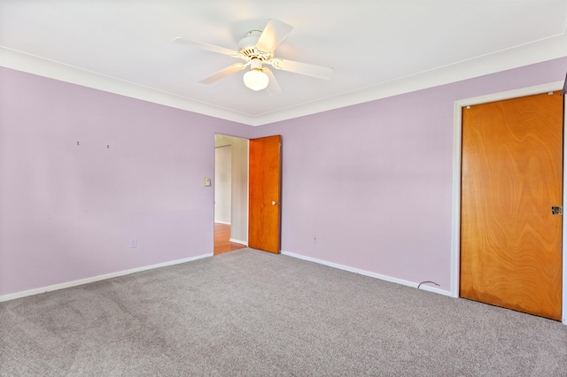 104 Marell St, East China, MI 48054 - empty room with carpet and ceiling fan