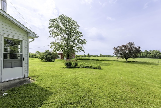 6410 Sheridan Line Rd, Croswell, MI 48422 - view of grassy yard featuring a view of countryside