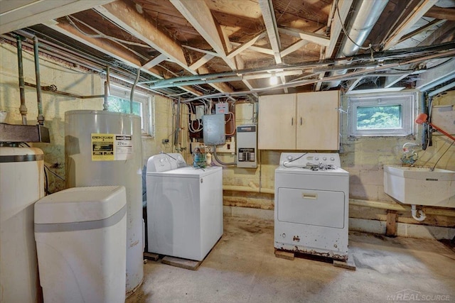79050 Capac Rd, Armada, MI 48005 - below grade area featuring independent washer and dryer and electric panel