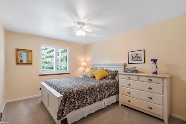 3667 Alderdale Dr, Sterling Heights, MI 48310 - bedroom featuring light carpet and a ceiling fan