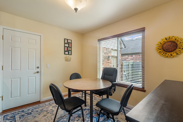 3667 Alderdale Dr, Sterling Heights, MI 48310 - dining space with healthy amount of natural light and wood finished floors