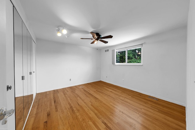 19300 Briarwood St, Clinton Township, MI 48036 - spare room featuring ceiling fan and light wood finished floors