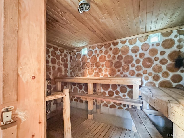 8302 W Burntwood P.15 Dr, Gladstone, MI 49837 - relaxing sauna / steam room with wood ceiling