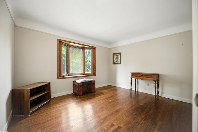 5350 Fieldcrest Dr, Shelby Twp, MI 48316 - spare room with wood finished floors and baseboards