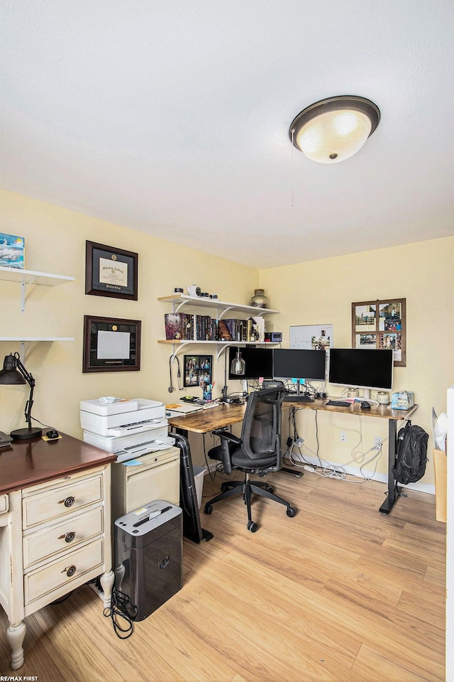 46329 Community Center Dr, Chesterfield Twp, MI 48047 - home office with light wood-type flooring