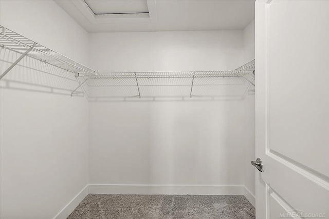 1718 W 12 Mile Rd, Royal Oak, MI 48073 - spacious closet with carpet and attic access