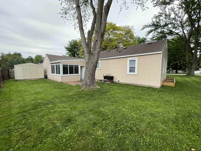 3366 L And L Ct, Bay City, MI 48706 - back of property featuring a storage unit