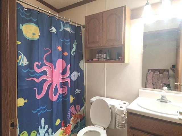 811 N Old State Ave, Harrison, MI 48625 - full bathroom featuring vanity and curtained shower