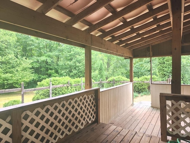 811 N Old State Ave, Harrison, MI 48625 - deck with a view of trees