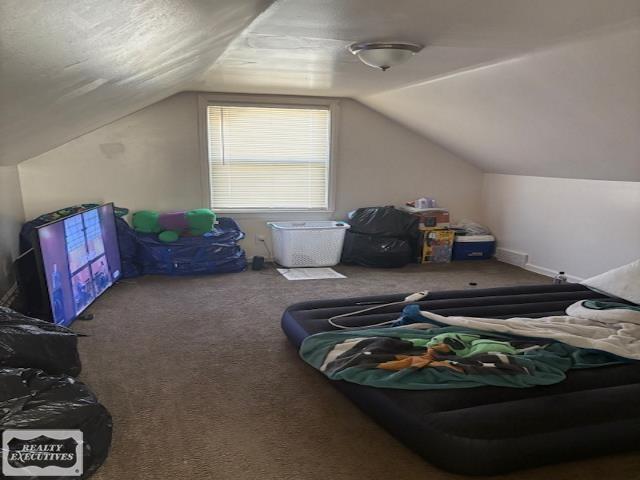 10530 Lakepointe St, Detroit, MI 48224 - additional living space featuring carpet and vaulted ceiling