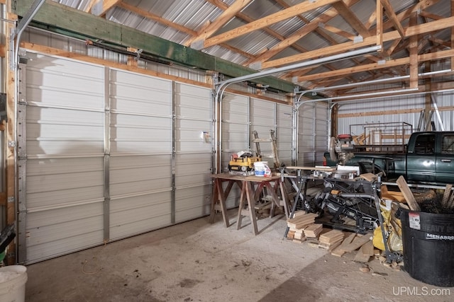 14038 24.5 Ln, Rapid River, MI 49878 - garage featuring metal wall