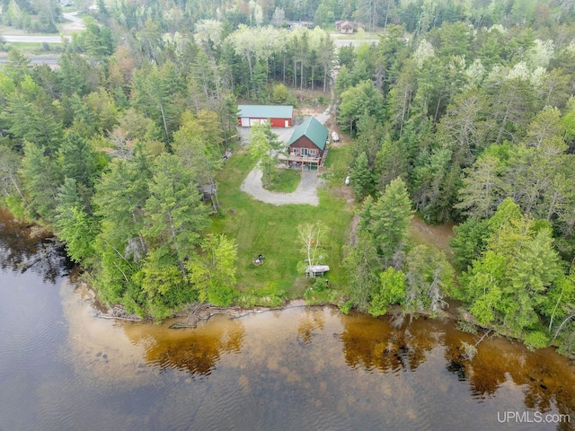 14038 24.5 Ln, Rapid River, MI 49878 - aerial overview of property's location featuring a nearby body of water