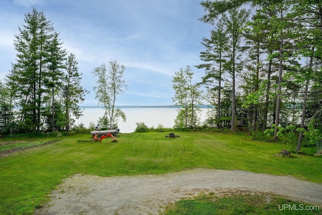 14038 24.5 Ln, Rapid River, MI 49878 - view of grassy yard featuring a water view