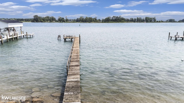 1520 S Channel Dr, Harsens Island, MI 48028 - dock featuring a water view